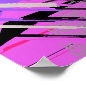 Poster Vibrant Abstrait 80s (Coin)