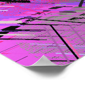 Poster Vibrant Abstrait 80s (Coin)