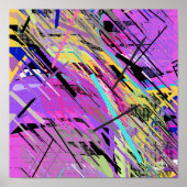 Poster Vibrant Abstrait 80s (Devant)