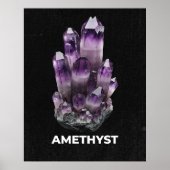 Poster Vibrant Amethyst Crystal (Devant)