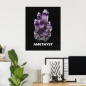 Poster Vibrant Amethyst Crystal (Bureau à domicile)