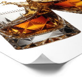 Poster Vibrant Argent WHISKY SPLASH (Coin)