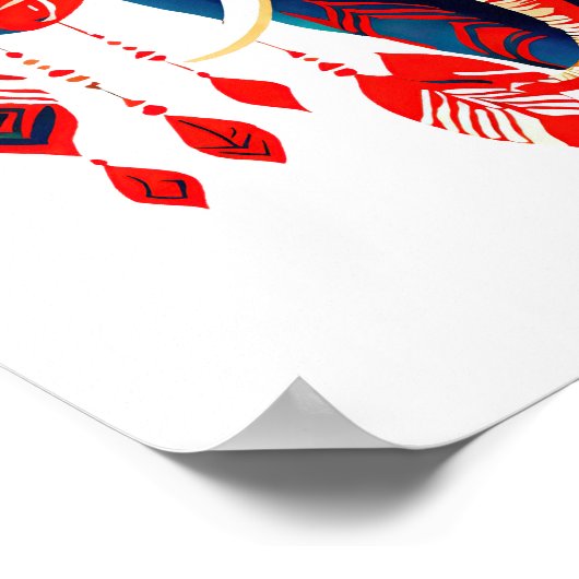 Poster Vibrant Boho Chic Elephant (Coin)