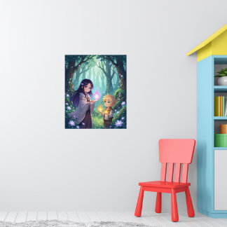 Poster Vibrant Cartoon Wall Decor for Children