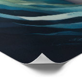 Poster Vibrant couleur aquarelle peinture femme (Coin)