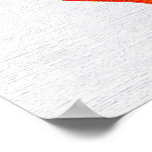 Poster Vibrant Cyan Magenta Abstract Fluid Flowers (Coin)