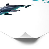 Poster Vibrant Digital Collage of Sea Creatures in a Colo (Coin)