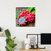 Poster Vibrant Dragon Fruit Beauté Design (Bureau à domicile)