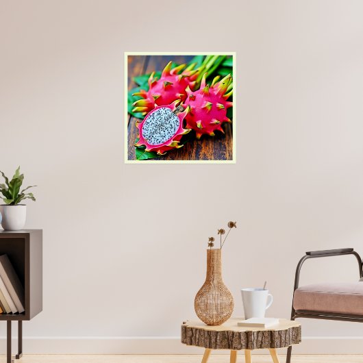 Poster Vibrant Dragon Fruit Beauté Design (Salon 3)