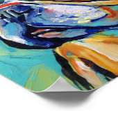 Poster Vibrant Expressionist Frenchie Pop Art Portrait (Coin)