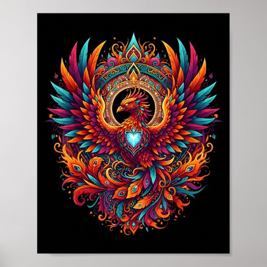 Poster Vibrant Fantasy Pcute Ss Cute Ssnix Mythical Bird  (Devant)