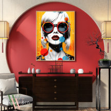 Vibrant Female Pop Art