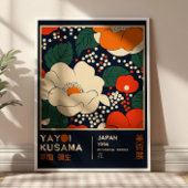 Poster Vibrant Floral Yayoi Kusama Retro Exhibition