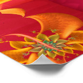 Poster Vibrant Fractal Spiral (Coin)