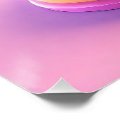 Poster Vibrant gâteau d'anniversaire avec bougie (Coin)