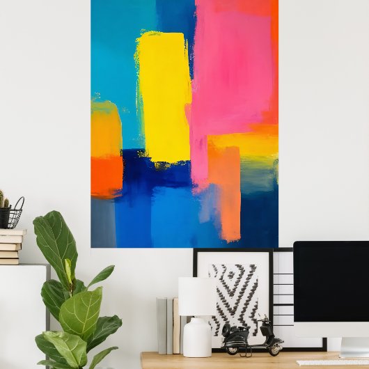 Poster Vibrant Horizon (Bureau à domicile)