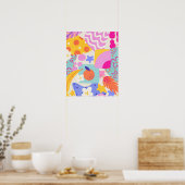 Poster Vibrant Maxi Patchwork (Cuisine)