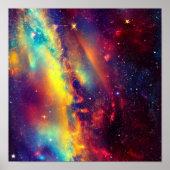 Poster Vibrant Nebula (Devant)