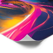 Poster Vibrant Psychedelic Woman Face (Coin)