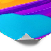 Poster Vibrant Spiral Splash Colors Art (Coin)
