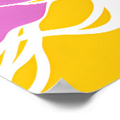 Poster Vibrant Stylized Portrait with Abstract Elements (Coin)