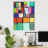 Poster Vibrant Whimsy (Bureau à domicile)