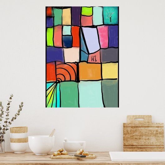 Poster Vibrant Whimsy (Cuisine)