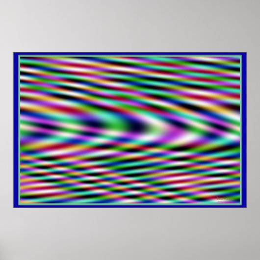 Poster Vibrations colorées (Devant)