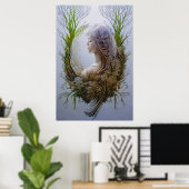 Poster Vibrations de fée de la forêt (Bureau à domicile)