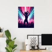 Poster Vibrations de Pop Électrique (Bureau à domicile)