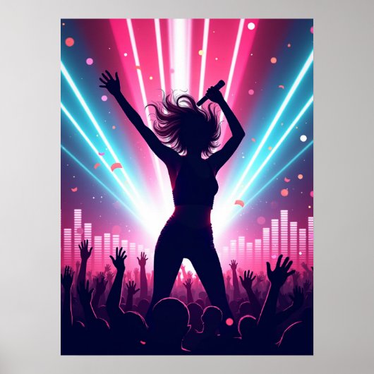 Poster Vibrations de Pop Électrique (Devant)