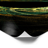 Poster Vibrations magiques Art Abstrait (Coin)