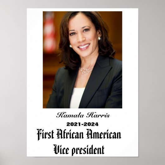 POSTER VICE-PRÉSIDENT KAMALA HARRIS (Devant)