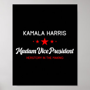 Poster Vice-Président Kamala Harris Hérstory féministe