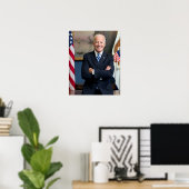 Poster Vice-président vintage Joe Biden Portrait (Bureau à domicile)