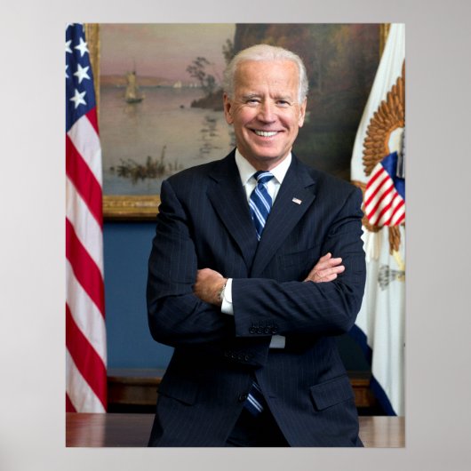 Poster Vice-président vintage Joe Biden Portrait (Devant)