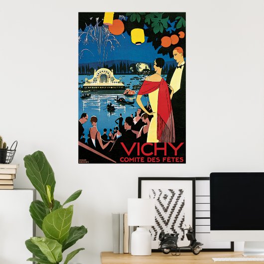 Poster Vichy Comite Des Fetes (Bureau à domicile)