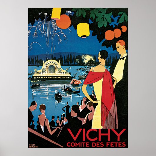 Poster Vichy Comite Des Fetes (Devant)