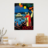 Poster Vichy Comite Des Fetes ~ France Travel Art (Cuisine)