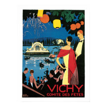 Poster Vichy Vintage French Travel