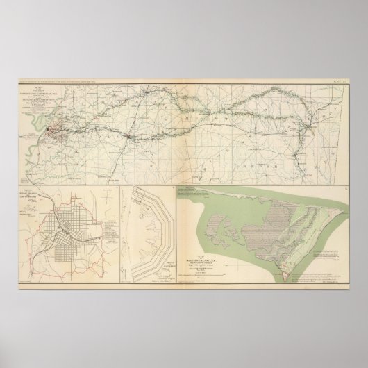 Poster Vicksburg Meridian, Mlle (Devant)