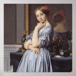 Poster Vicomtess othenin Dhaussonville portrait de fine a