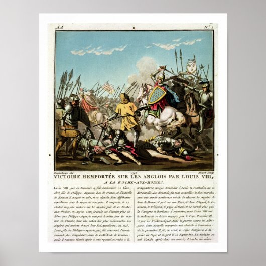 Poster Victoire acquise sur les Anglais par Louis VIII (1 (Devant)