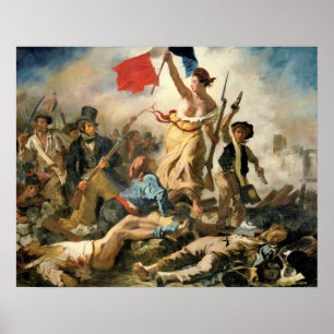Poster Victoire de Delacroix Lady menant à la victoire