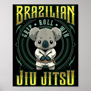 Poster Victoire de la prise BJJ - Jiu Jitsu de grappling