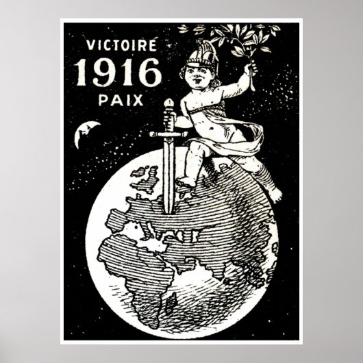 Poster Victoire française de la Première Guerre mondiale (Devant)