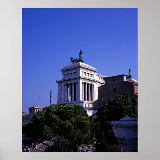 Poster Victor Emmanuel 2ème Monument Rome (Devant)