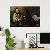Poster Victor Hugo sur son divan, vers 1830-40 (Bureau à domicile)