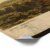 Poster Victoria Colombie-Britannique 1860 Antique Panoram (Coin)