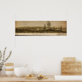 Poster Victoria Colombie-Britannique 1860 Antique Panoram (Cuisine)